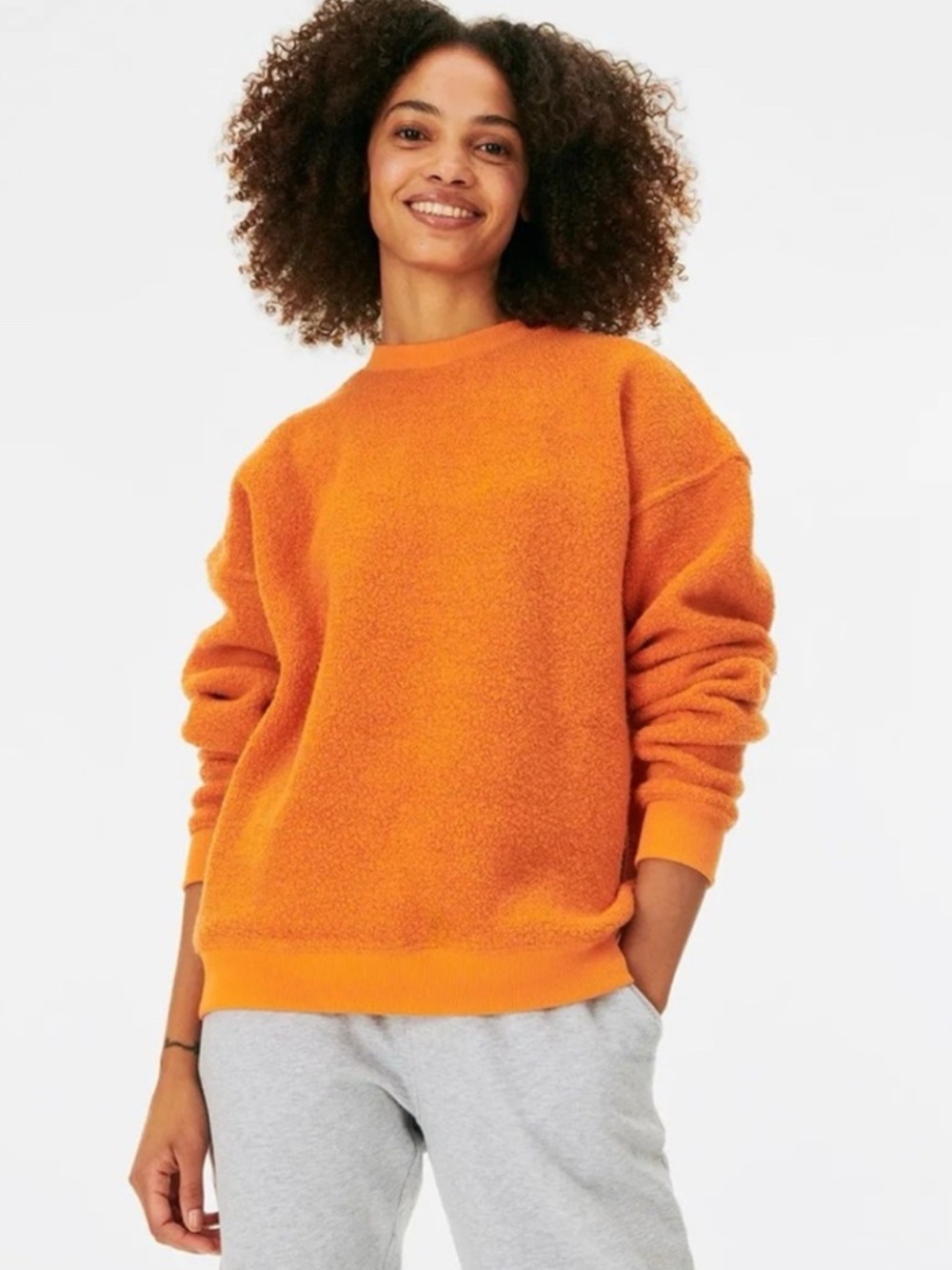 Outdoor Voices Megafleece Orange Crewneck Size L